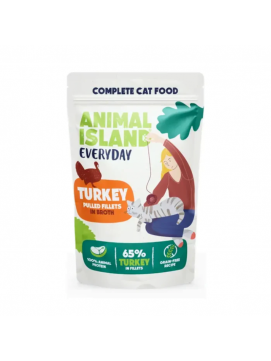 ANIMAL ISLAND Everyday z Indykiem 12x85g fileciki w rosole zestaw 12 saszetek