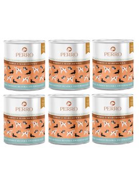 Pakiet PERRO Dorsz z marchewką 6x850g- Monobiałkowa karma dla dorosłych psów.