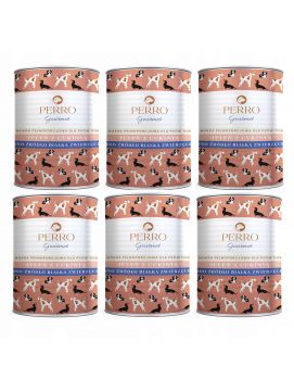 Pakiet PERRO Gourmet Jeleń z cukinią 6x400g monobiałkowa karma dla psów dorosłych