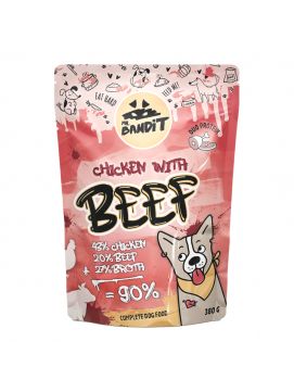 Mr. Bandit Chicken Beef 380g duoproteinowa z kurczakiem i wołowiną dla psów dorosłych