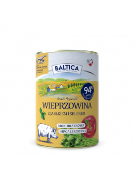 BALTICA Karma mokra wieprzowina z jabłkiem 400g