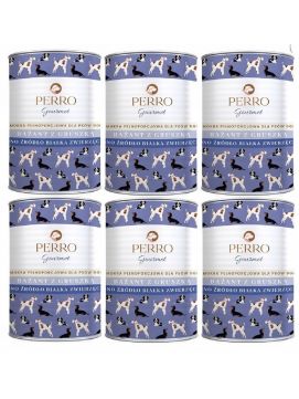 Pakiet PERRO Gourmet Bażant z gruszką 6x400g - Monobiałkowa karma dla dorosłych psów