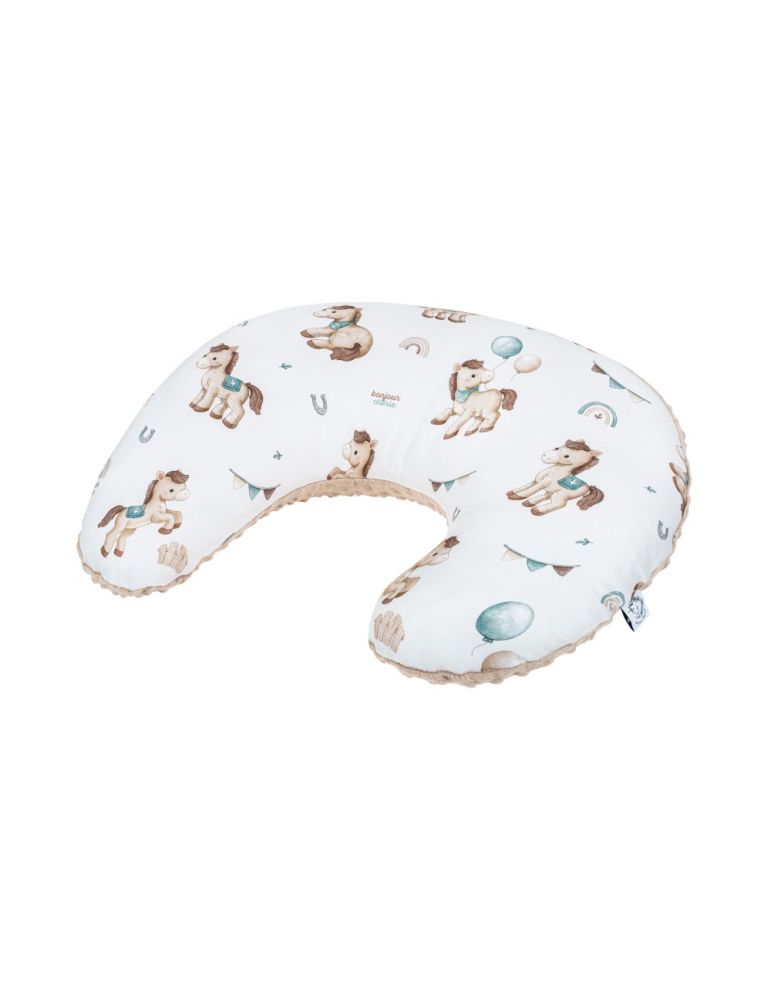 Bonjour Cherie Rogal bawełniany 50x65cm Koniki minky Bleached sand