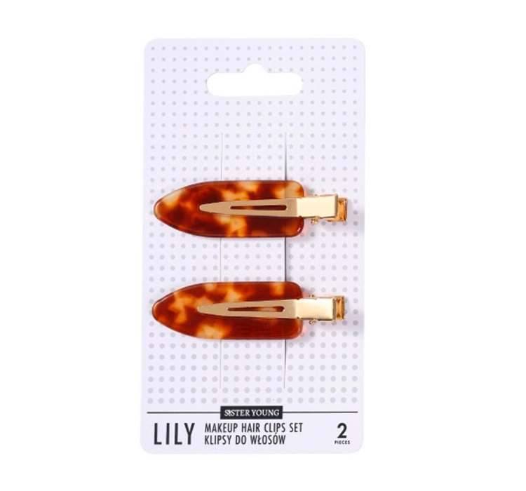 Sister Young Lily spinki do włosów dark brown 2 sztuki