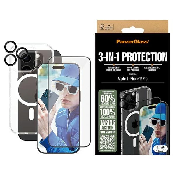 PanzerGlass Bundle 3in1 iPhone 16 Pro 6.3