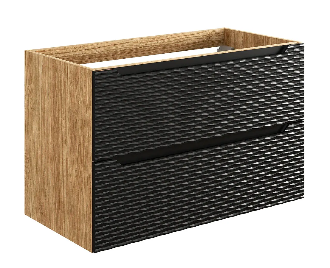 Czarna nowoczesna szafka łazienkowa N5-K21