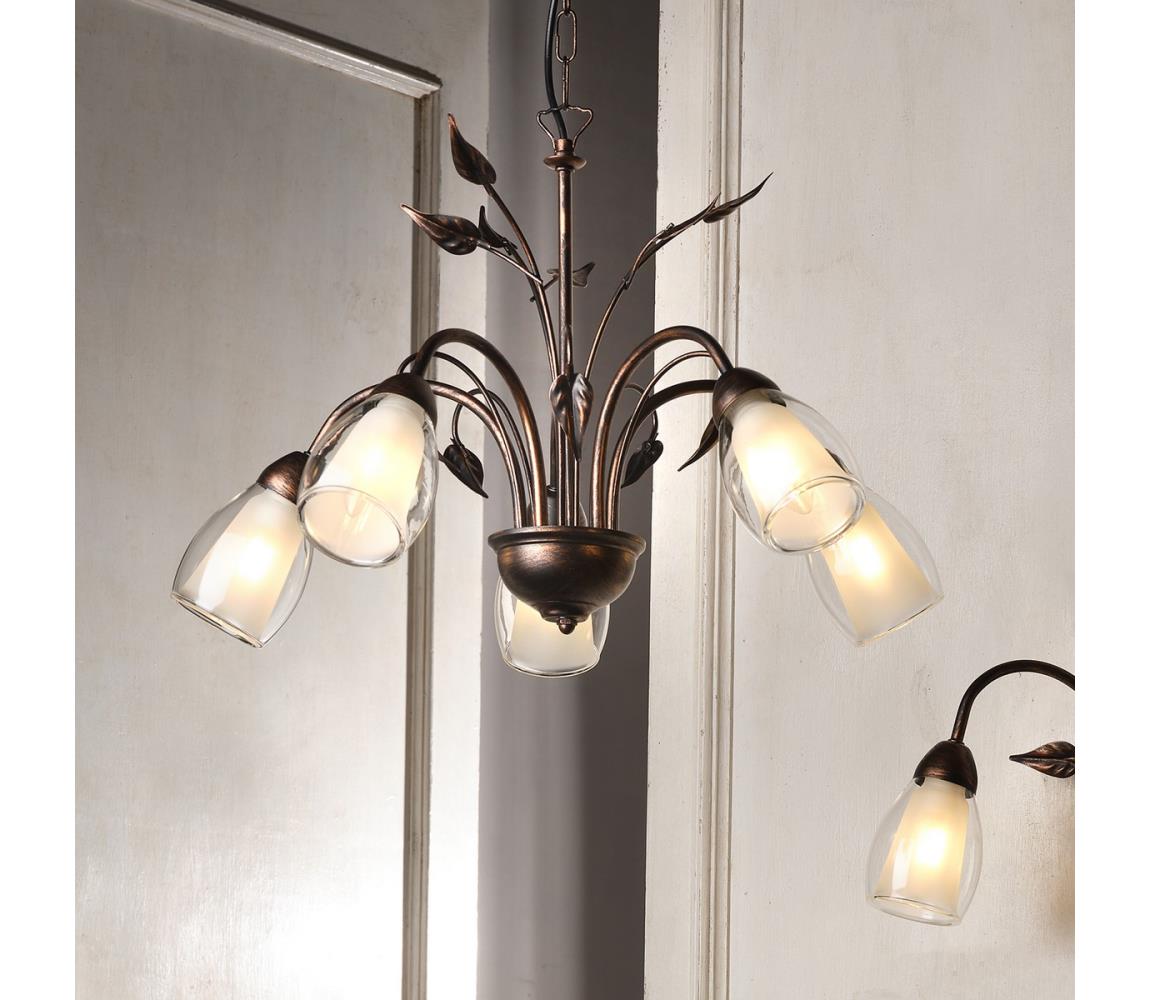 ONLI - Żyrandol na łańcuchu LILIANA 5xE14/6W/230V