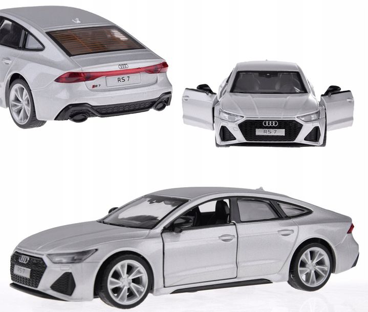 Autko Sportowe Samochód Auto Audi Rs7 Światło Dźwięk Metalowe Model 1:35