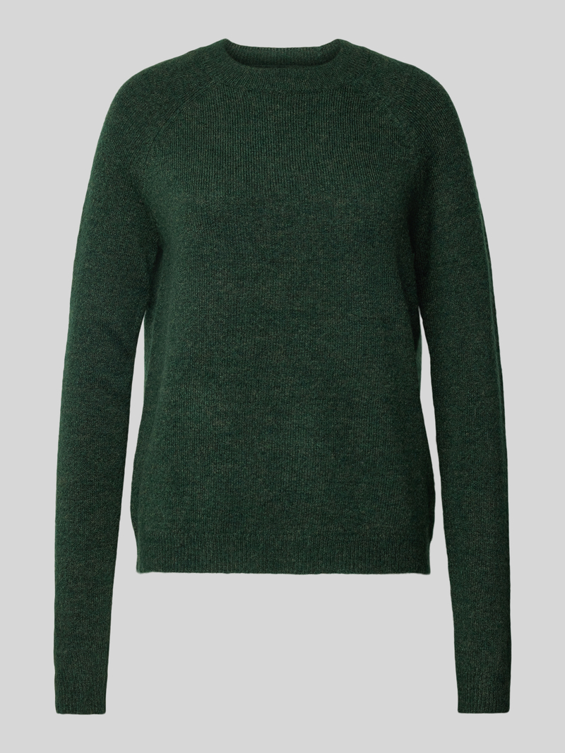 Sweter z dzianiny o kroju regular fit z raglanowymi rękawami model ‘JULIANA’
