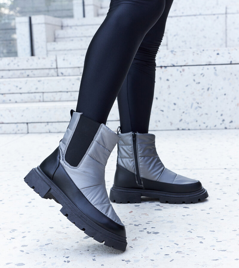 Szare ocieplane śniegowce Galvani-38