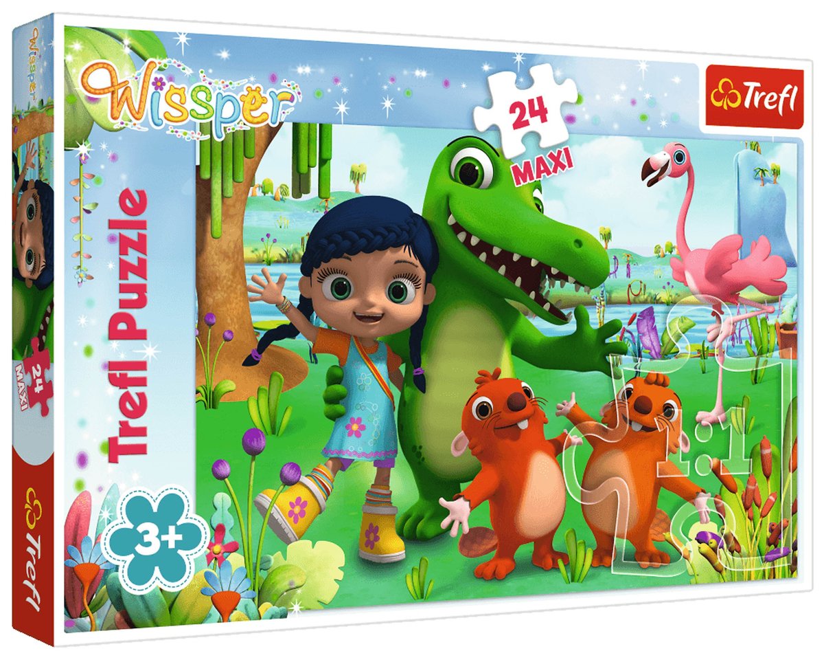 Puzzle 24 maxi elementów - Świat pełen przyjaźni Wissper TREFL