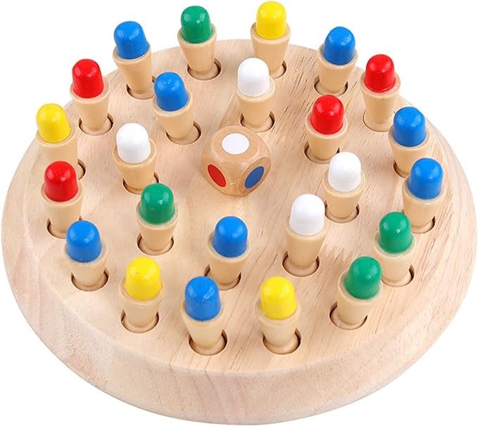 GRA EDUKACYJNA UKŁADANKA PIONKI DREWNIANA DO NAUKI DLA DZIECI MONTESSORI