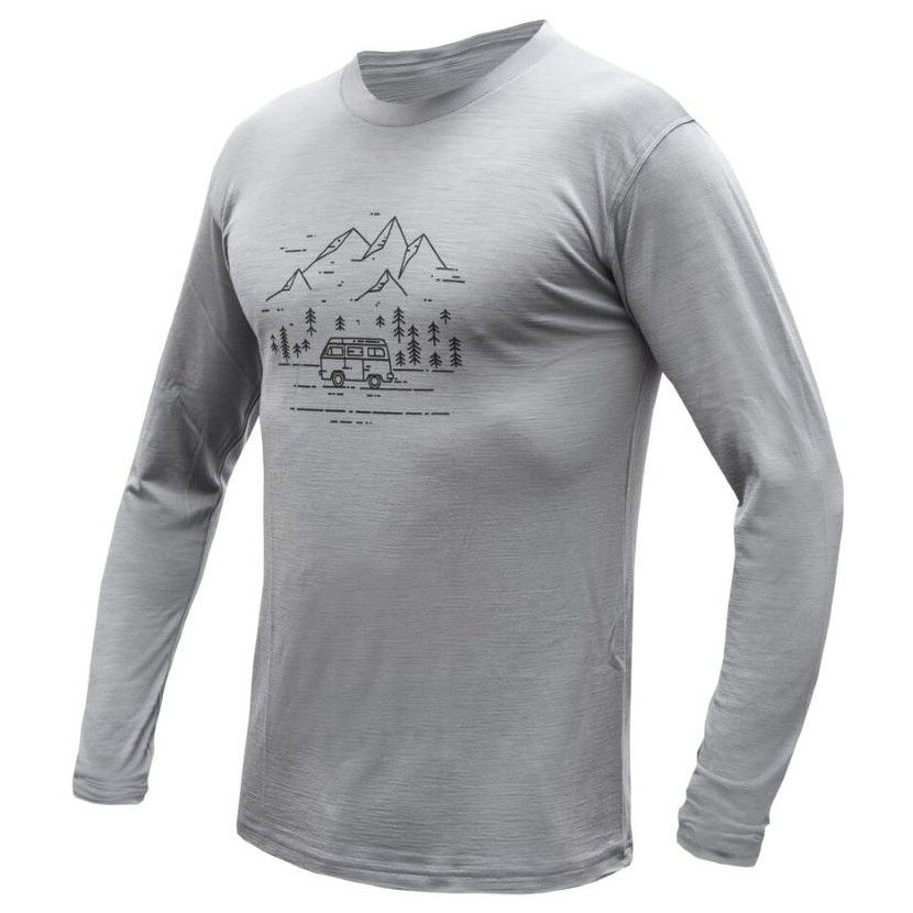 Koszulka męska Sensor Merino Active Van Life Rozmiar: XXL / Kolor: szary