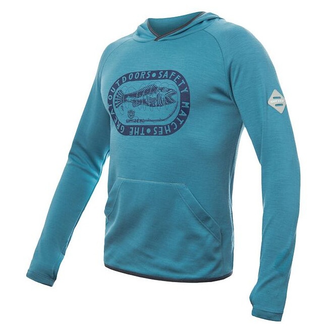 Męska bluza Sensor Merino Upper Outdoors Rozmiar: L / Kolor: jasnoniebieski