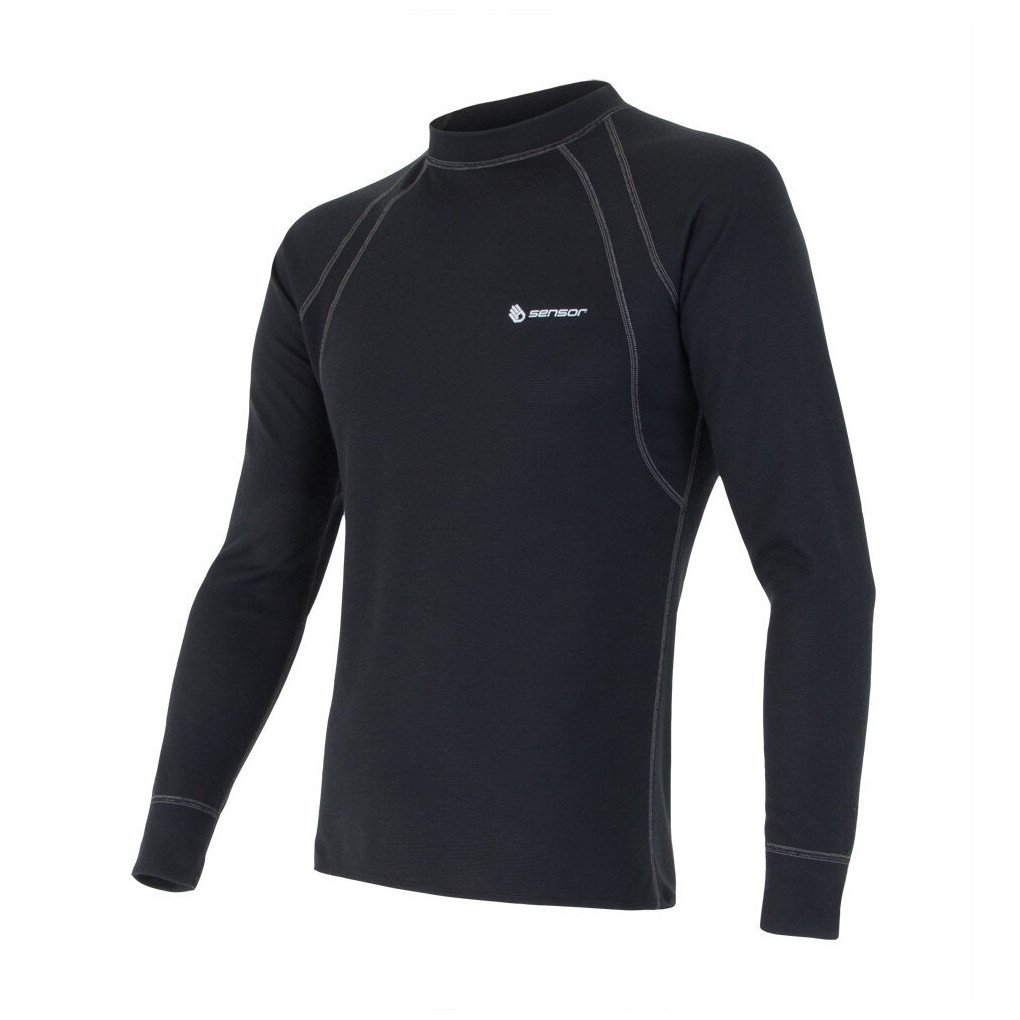 Męska koszulka Sensor Double Face black Rozmiar: M / Kolor: czarny