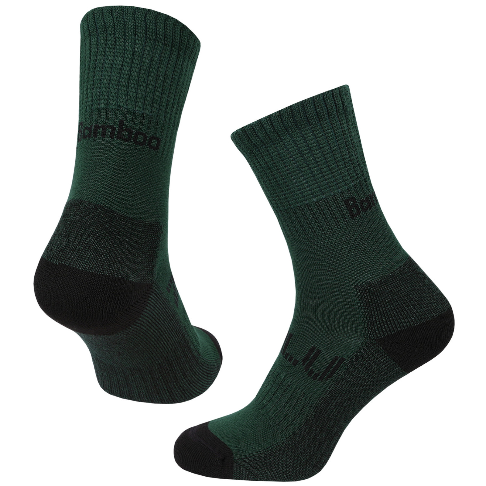 Skarpety Zulu Bambus Trek M Rozmiar skarpet: 39-42 / Kolor: ciemnozielony