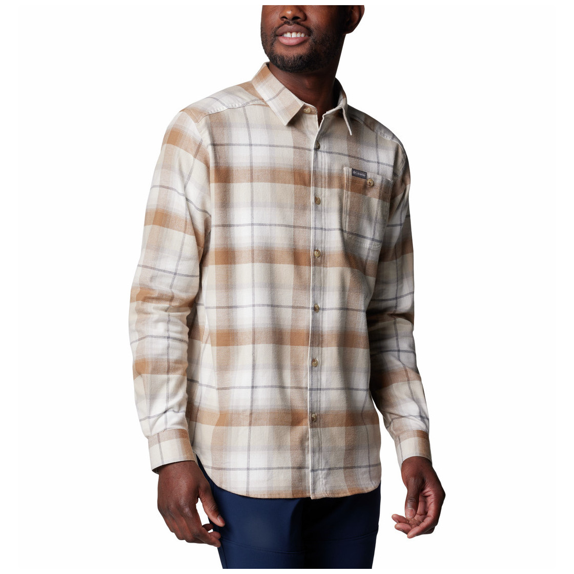 Koszula męska Columbia Cornell Woods™ Flannel Long Sleeve Shirt Rozmiar: L / Kolor: jasnobrązowy