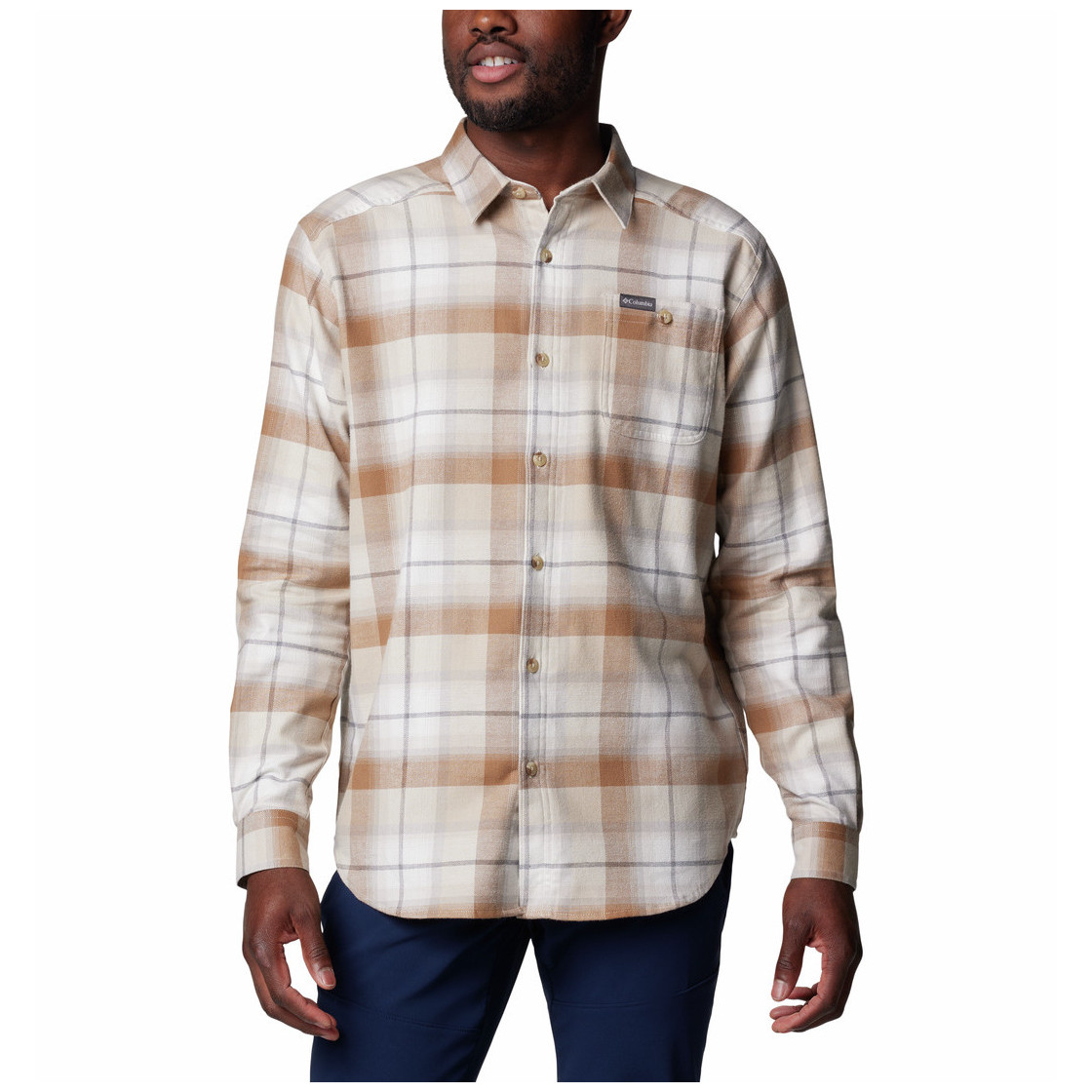 Koszula męska Columbia Cornell Woods™ Flannel Long Sleeve Shirt Rozmiar: L / Kolor: jasnobrązowy
