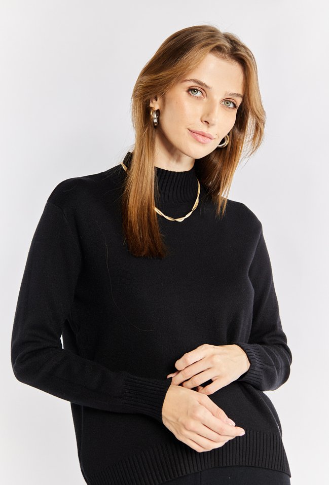 Klasyczny sweter damski - Monnari