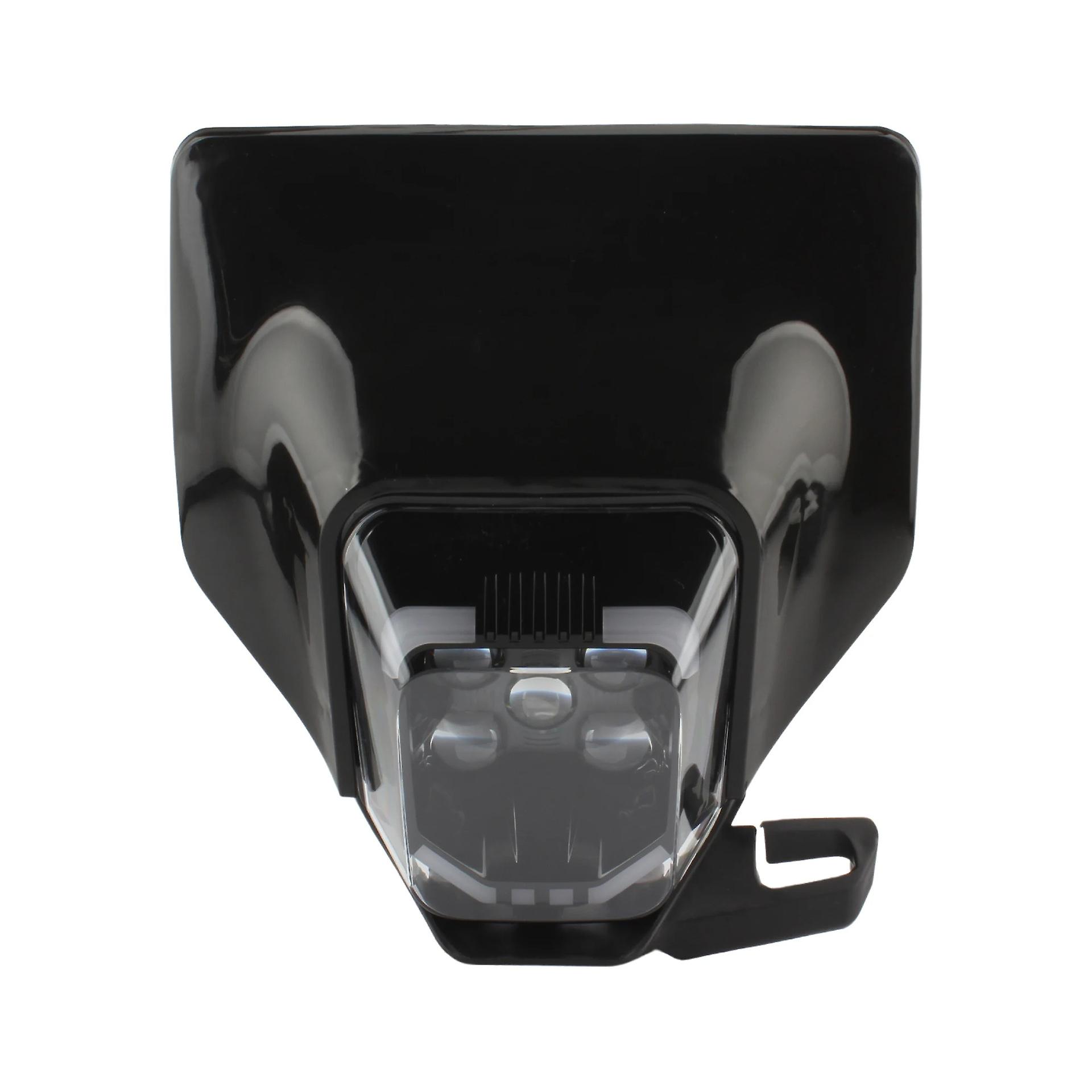 Reflektor motocyklowy LED do pojazdu terenowego Husqvarna Fc Tc Fe Te 250 350 450 5 Latarka czołowa z koralikami Czarna