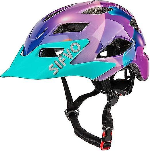 Kask dla dzieci, kask rowerowy dla dzieci Sifvo Chłopcy i dziewczęta Kask rowerowy z kaskiem Cool Visor dla 5-14 lat S1