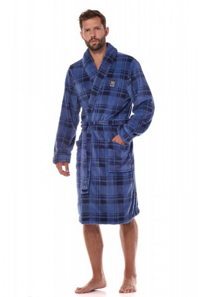 Szlafrok Hero Long 2455 Navy - l&l