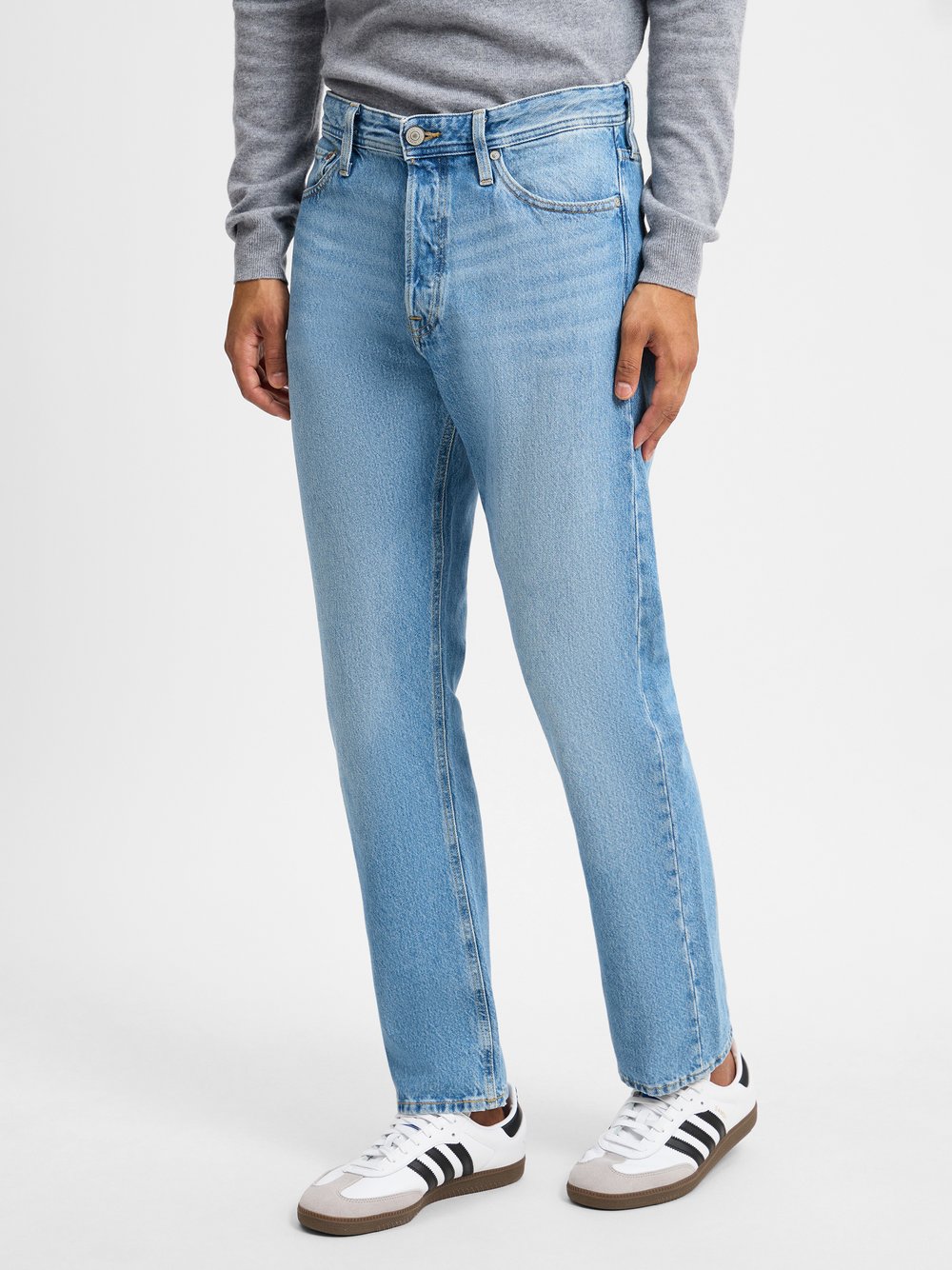 Jack & Jones Dżinsy - JJICHRIS Mężczyźni Bawełna niebieski jednolity, 30-32