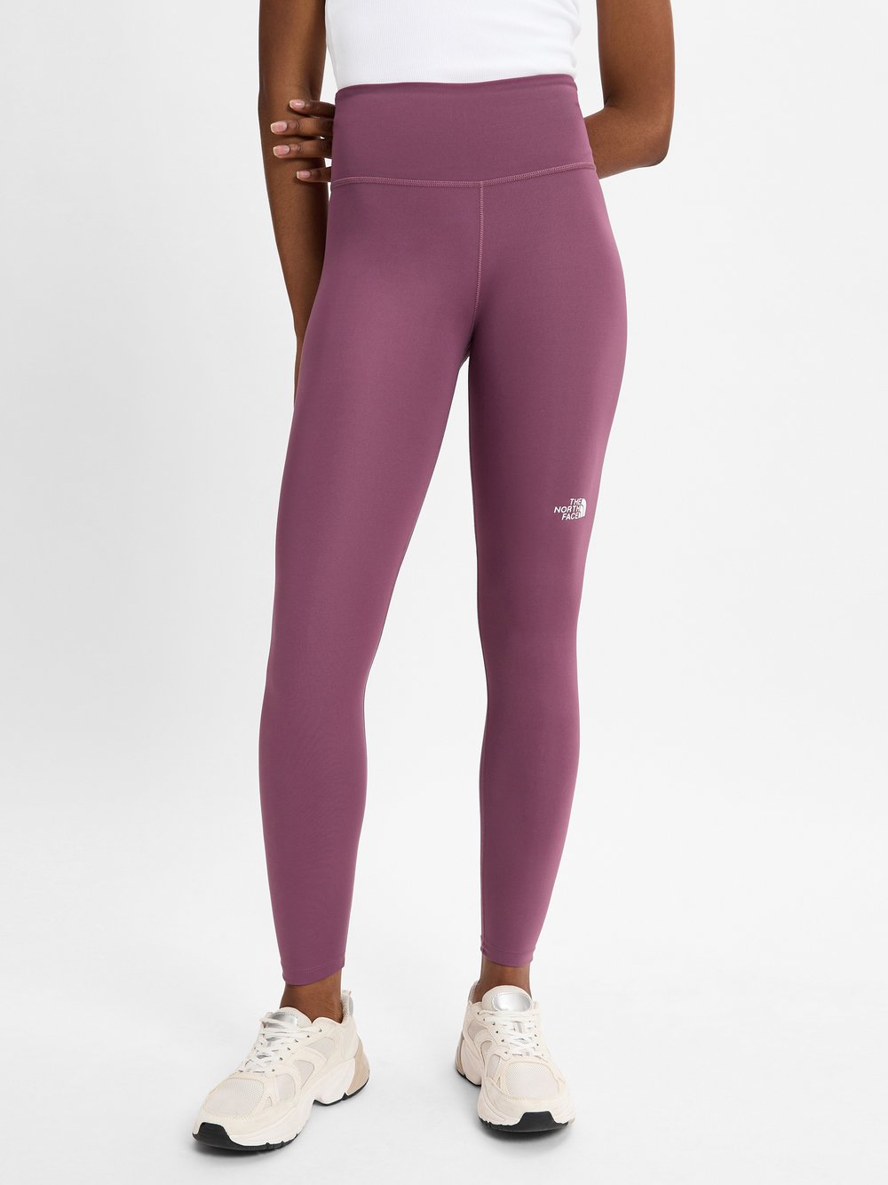 The North Face Legginsy Kobiety Sztuczne włókno lila jednolity, S