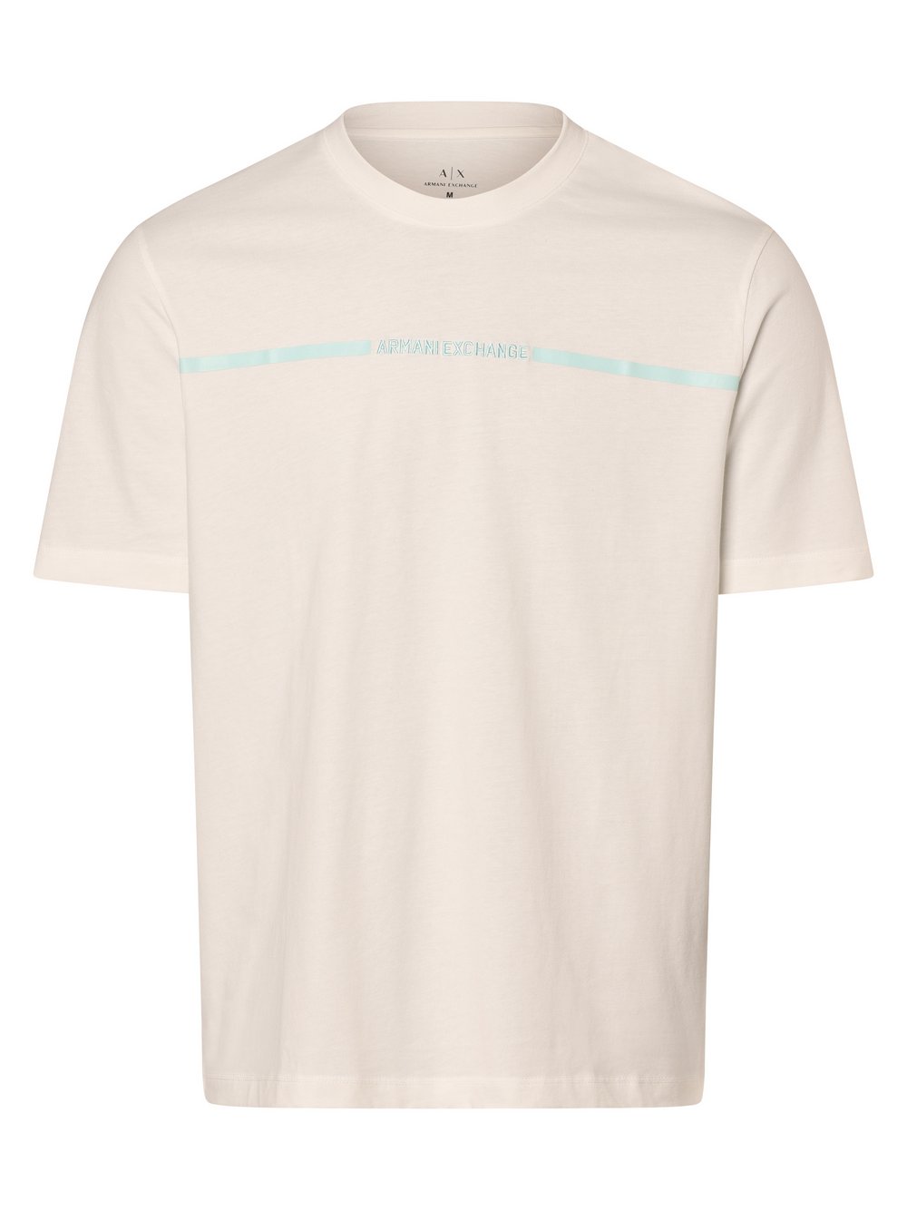 Armani Exchange T-shirt męski Mężczyźni Bawełna biały nadruk, M