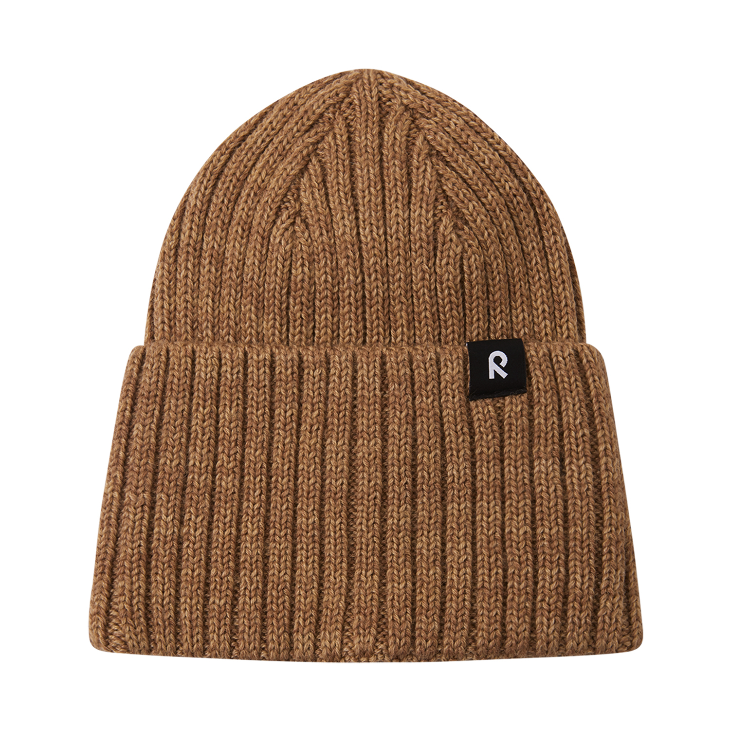 Dziecięca czapka z merino Reima Villaisa peanut brown - 52/54 cm