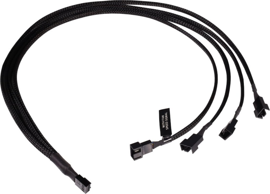 Alphacool Alphacool Y-Splitter 4-Pin auf 4x 4-Pin PWM 60cm - schwarz