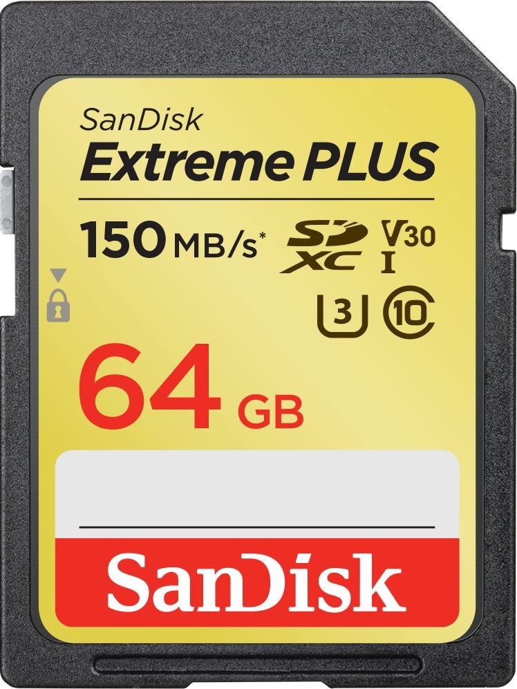 Karta SanDisk Extreme Plus SDXC 64 GB Class 10 UHS-I/U3 V30 SDSDXW2-064G-GNCIN