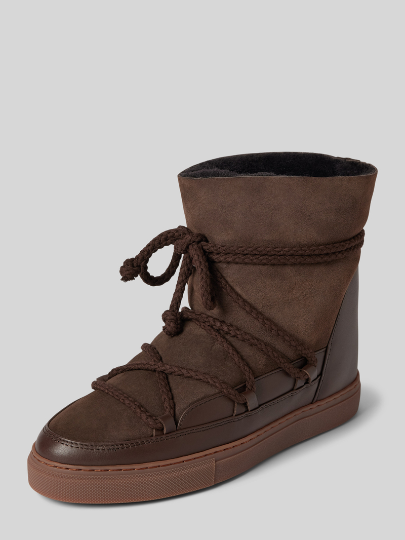 Kozaki skórzane z napisem z napisem