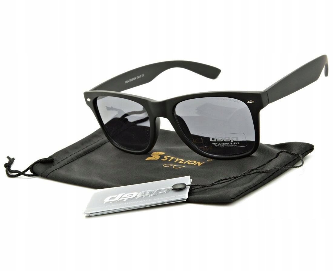 Okulary męskie PRZECIWSŁONECZNE Czarne z filtrem