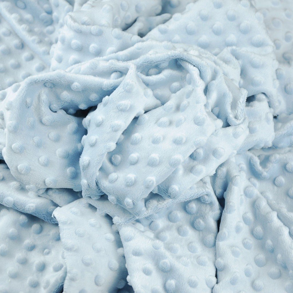 Materiał Minky Premium jasny błękit (Baby Blue)
