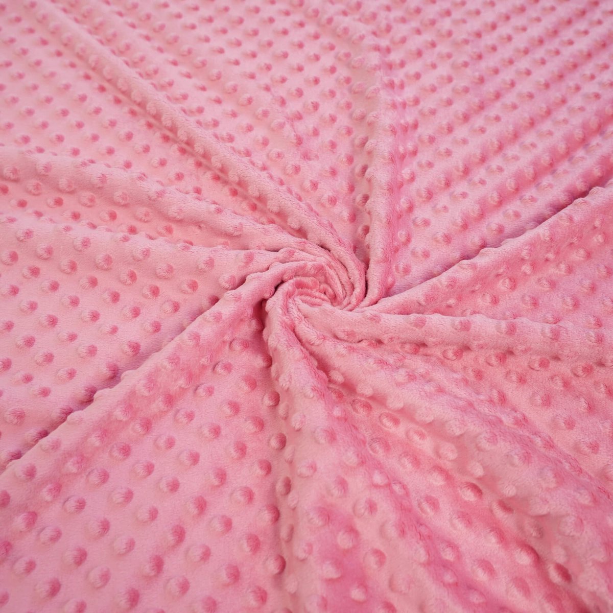 Materiał Minky Premium mrożona truskawka (Strawberry Ice)