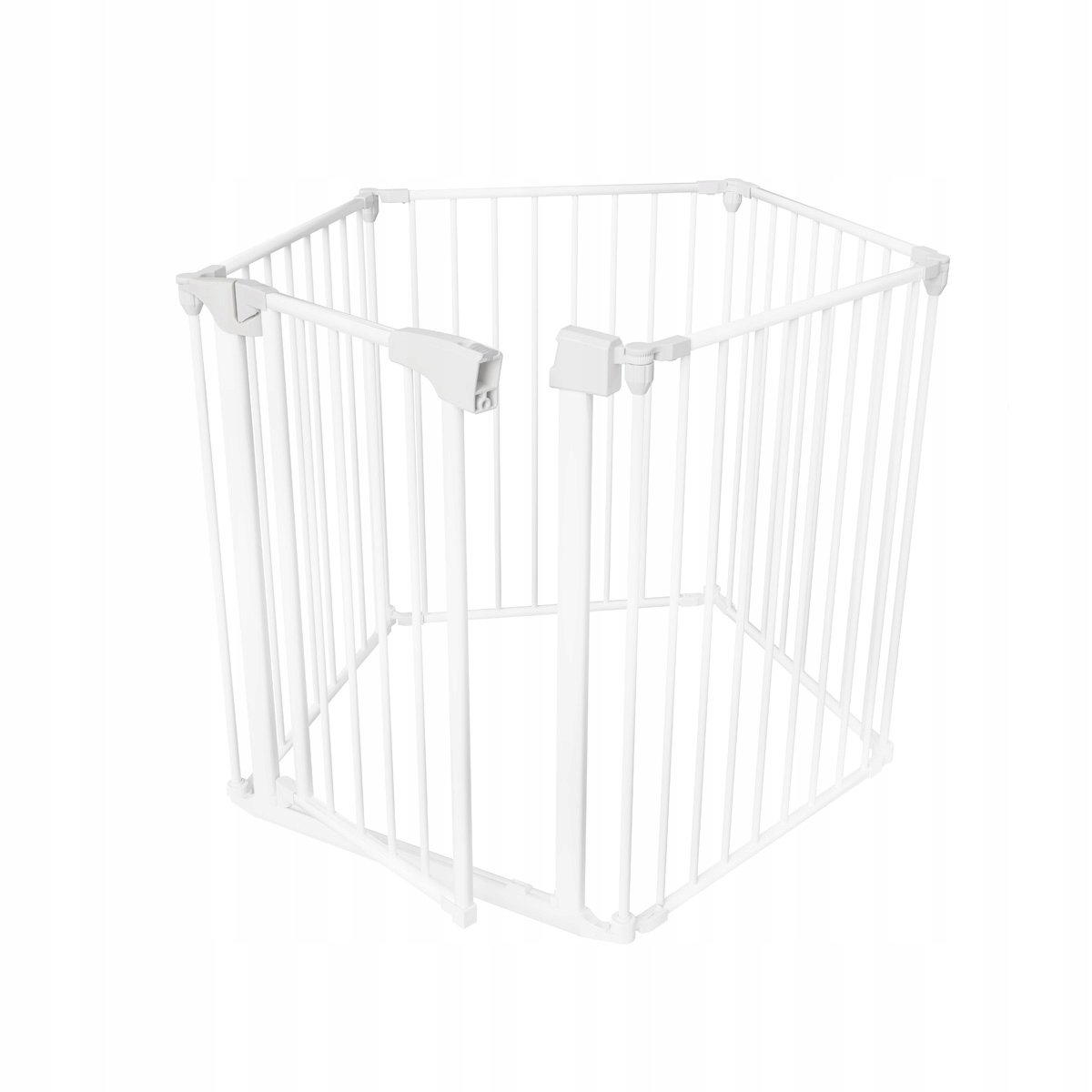 Barierka Zabezpieczająca Bramka Rozporowa Ochronna Na Schody I Drzwi Biała
