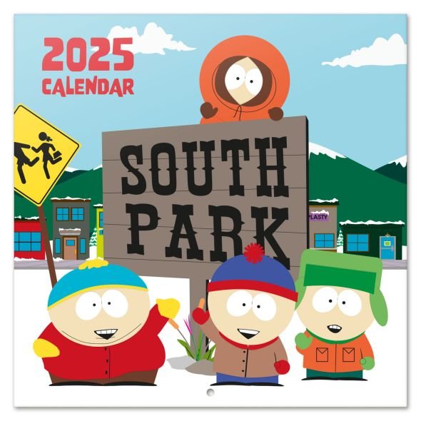 Kalendarz ścienny 2025 South Park kalendarze na ścianę 30x30