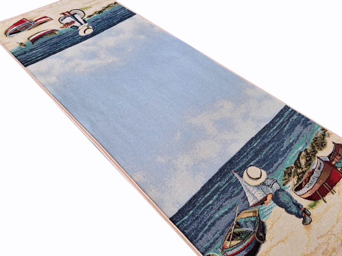 Bieżnik 40x100 cm V102 plaża gobelinowy