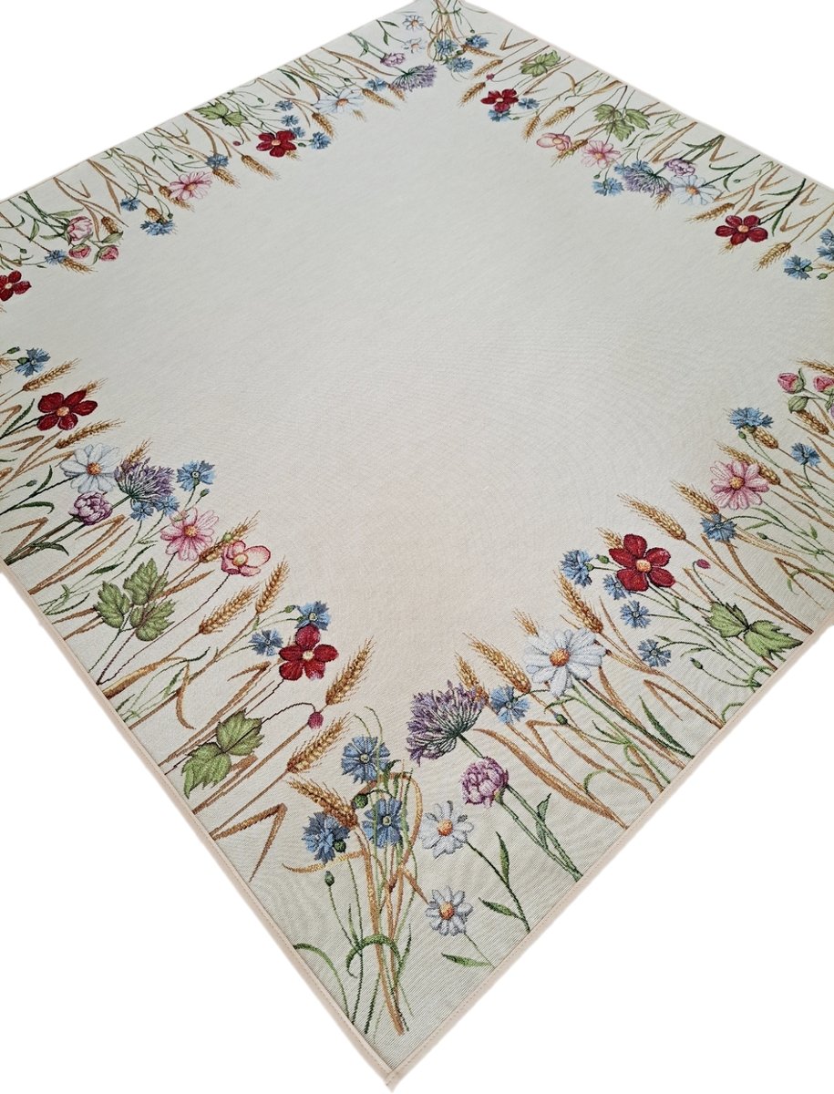 Obrus 100x100 cm 1243NA Grano Natural gobelinowy