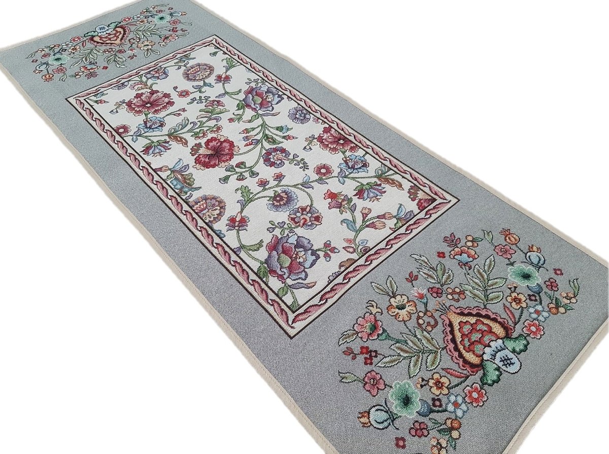Bieżnik 40x100 cm 1057GR Ethno Grey gobelinowy