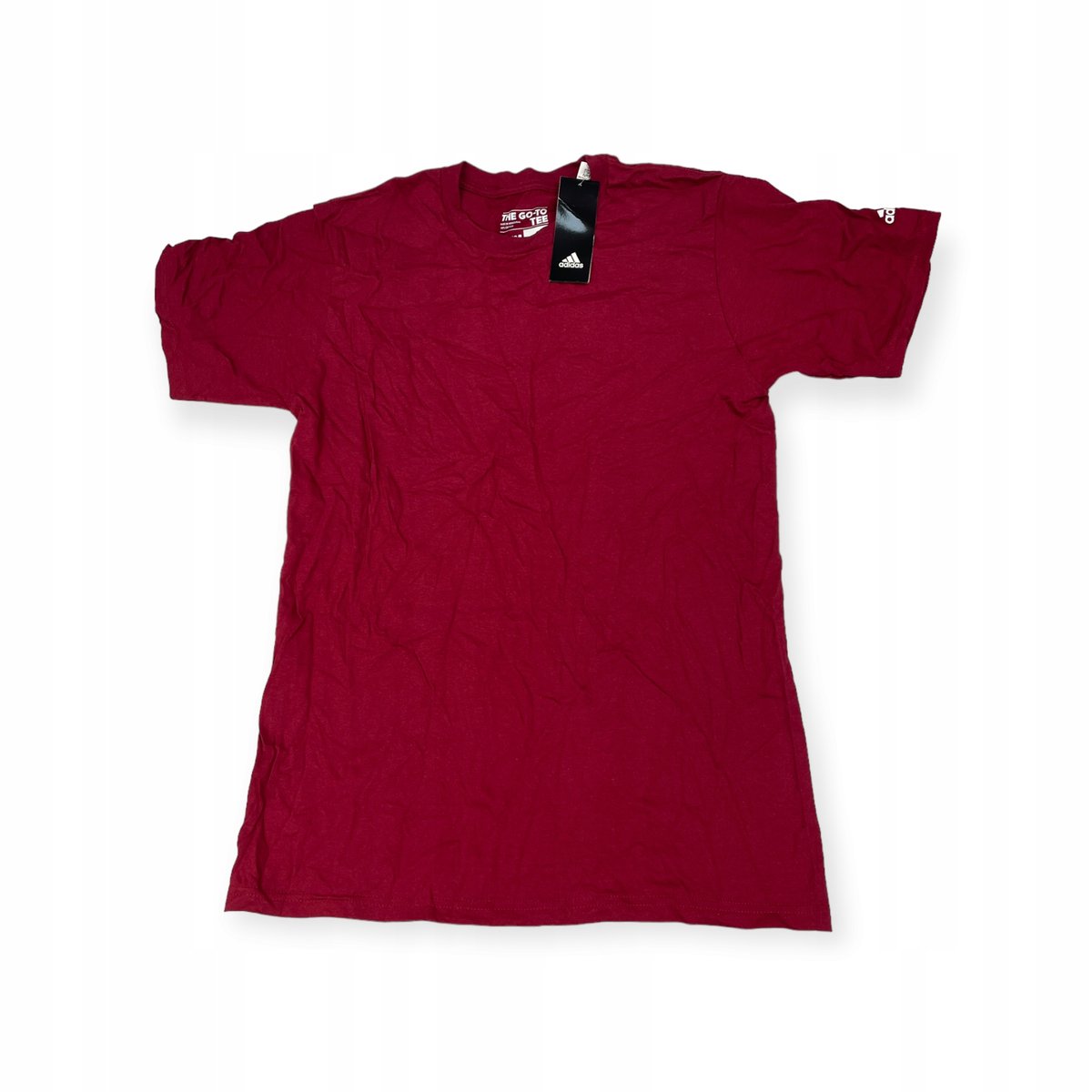 Koszulka T-shirt męski bordowy gładki Adidas L