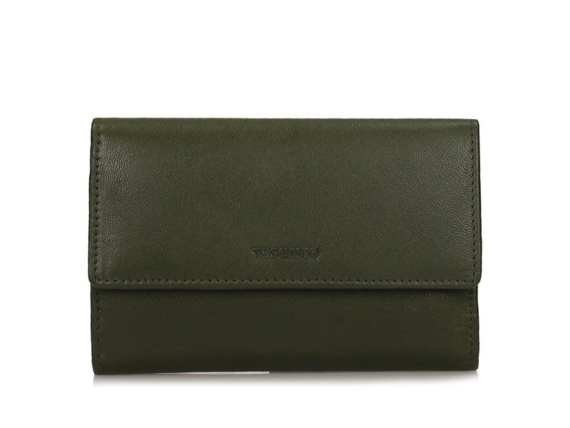 Klasyczny elegancki portfel T457