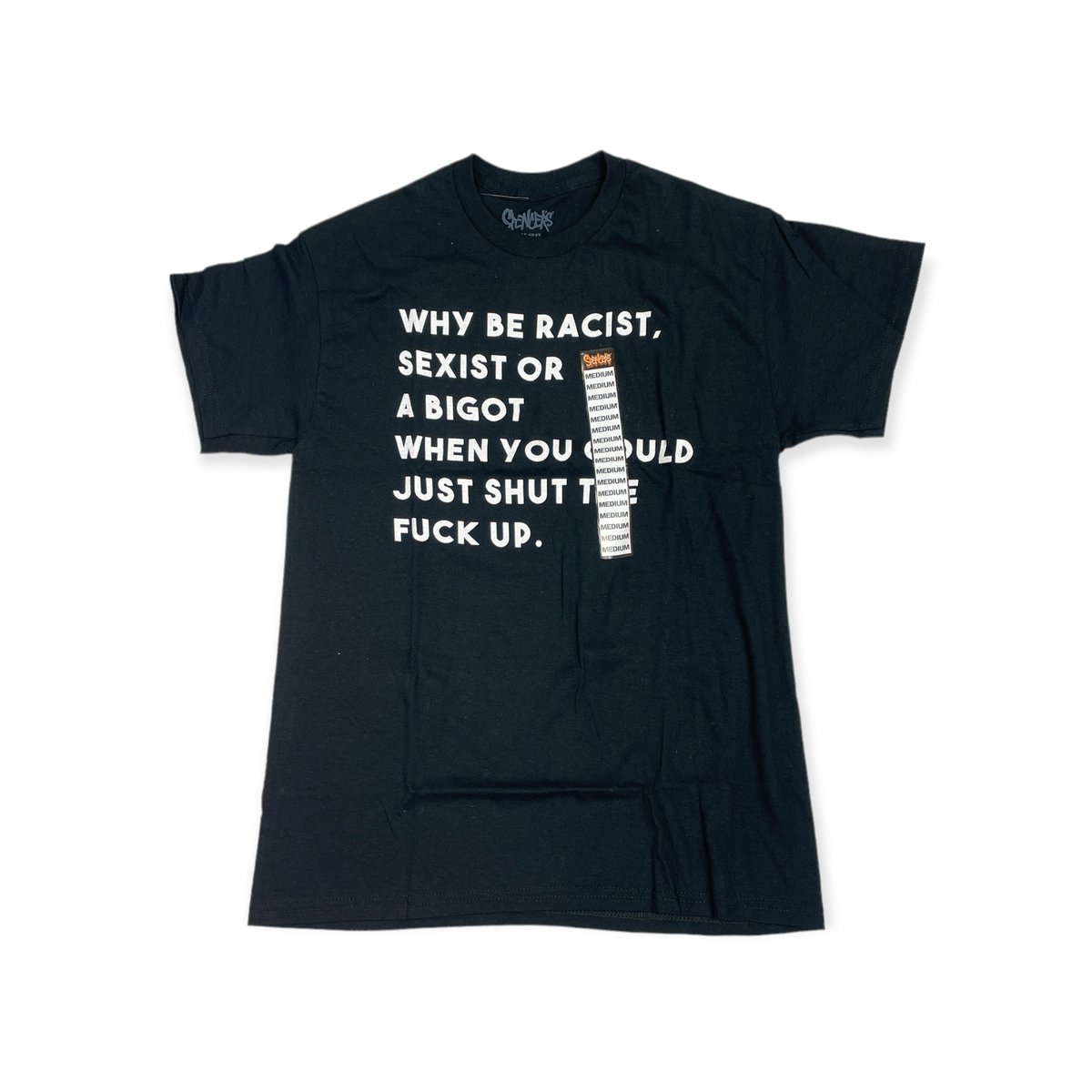 Czarna koszulka t-shirt męski SPENCER'S napisy M