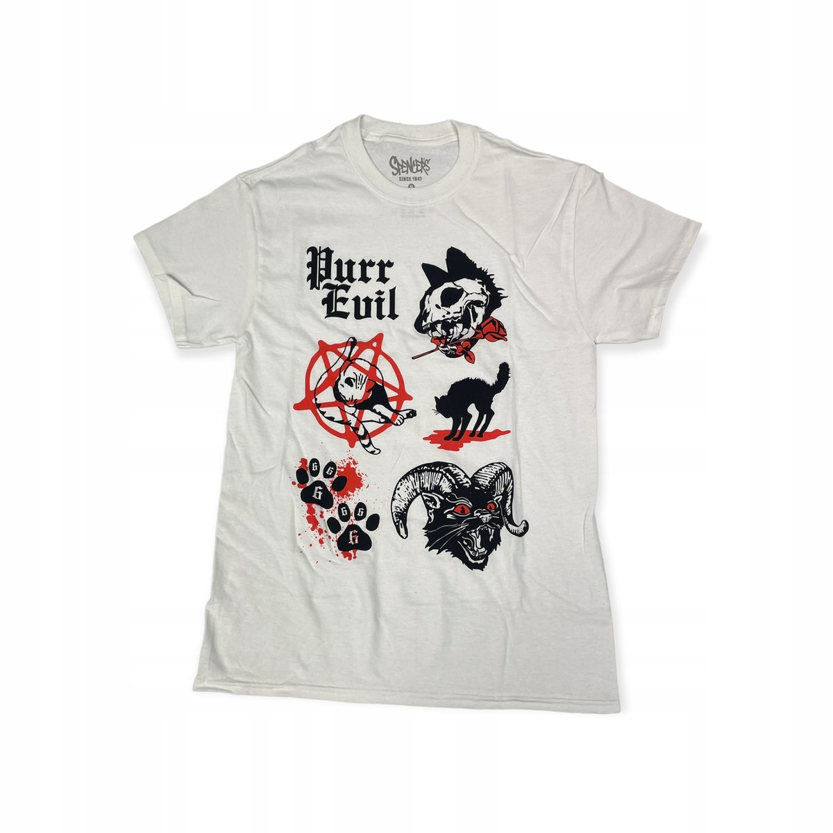 Koszulka t-shirt męski SPENCER'S napisy nadruk L
