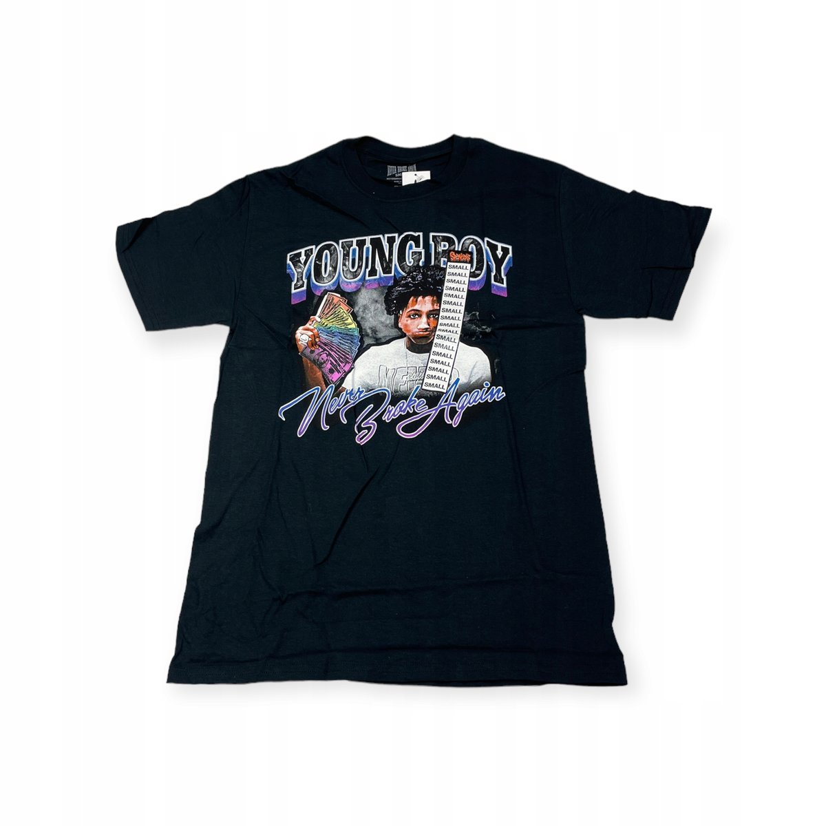 Koszulka T-shirt męski okrągły dekolt SPENCER'S NEVER BROKE AGAIN M