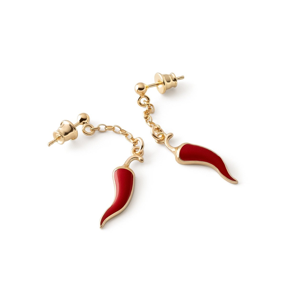 Kolczyki papryczki chili, srebro 925