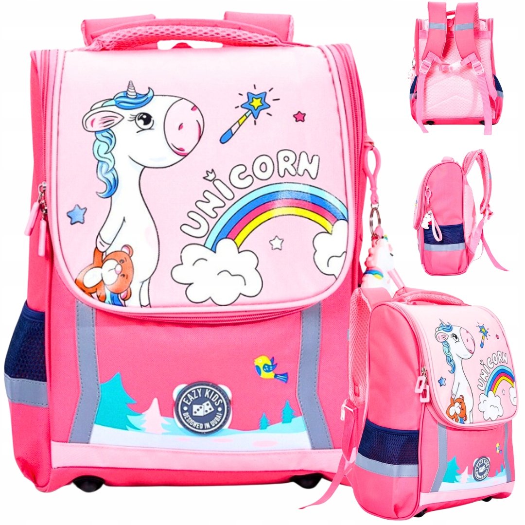 Plecak Szkolny Dla Dziewczynki Tornister Pojemny Unicorn Jednorożec Konik