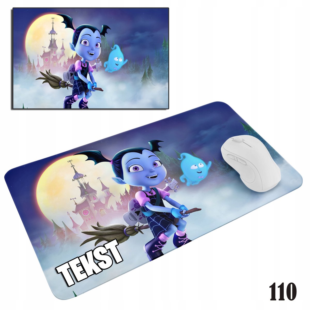 PODKŁADKA POD MYSZKĘ MYSZ WZORY DO WYBORU - VAMPIRINA BAJKI 29x36cm