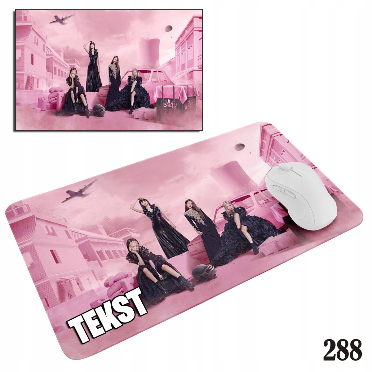 PODKŁADKA POD MYSZKĘ MYSZ WZORY DO WYBORU - BLACKPINK BTS KPOP POP 29x36cm